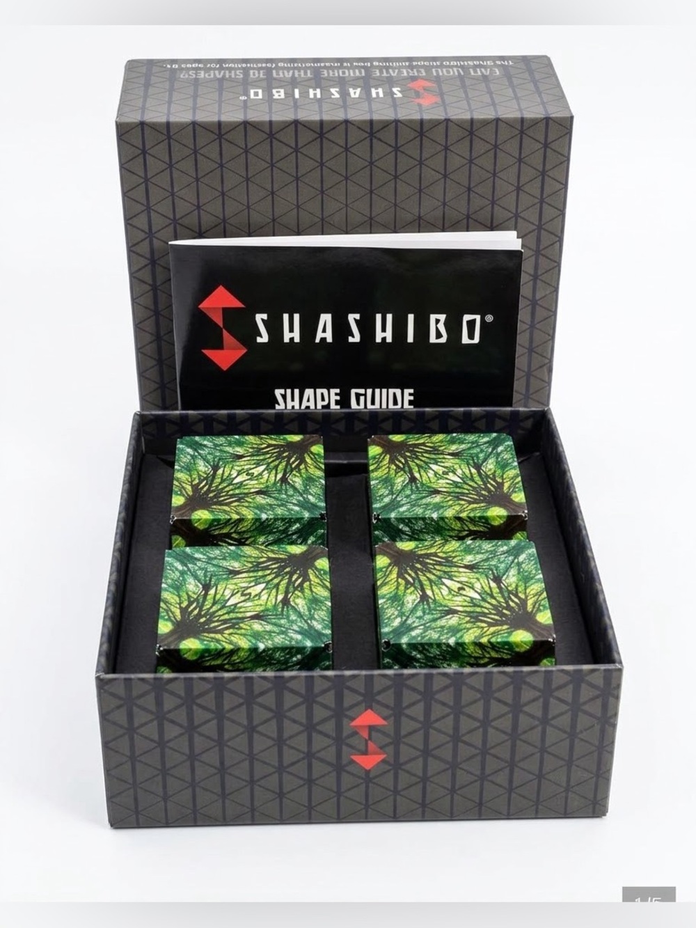 Genuine Shashibo Magnetic Shape Shifting Box Gift Set (4-Pack - Elements)